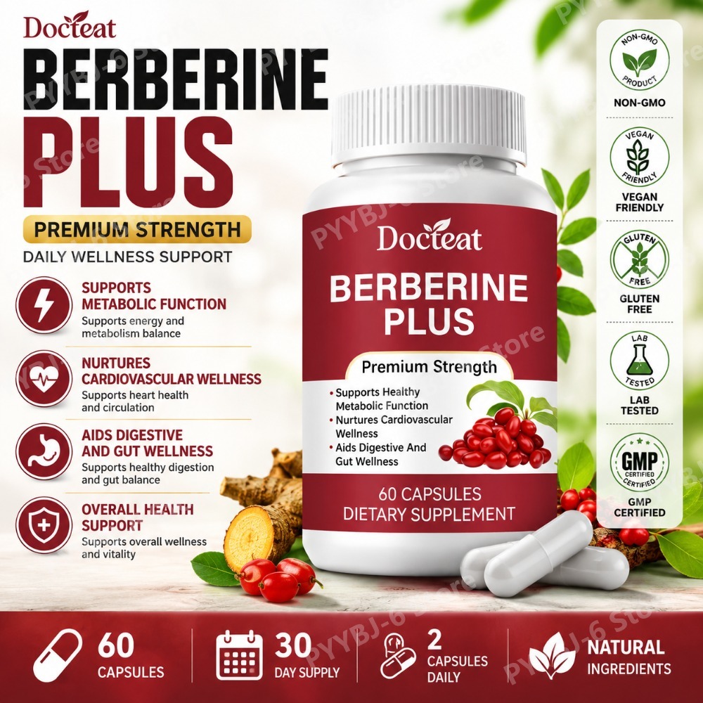 Natural Herbal Wellness - مكمل بيربيرين بلس 60 كبسولة، قوة
