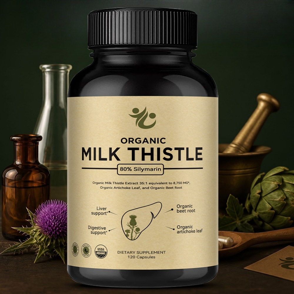 كبسولات شوك الحليب لتنظيف الكب - مراجعة Milk Thistle Silymarin وسعره